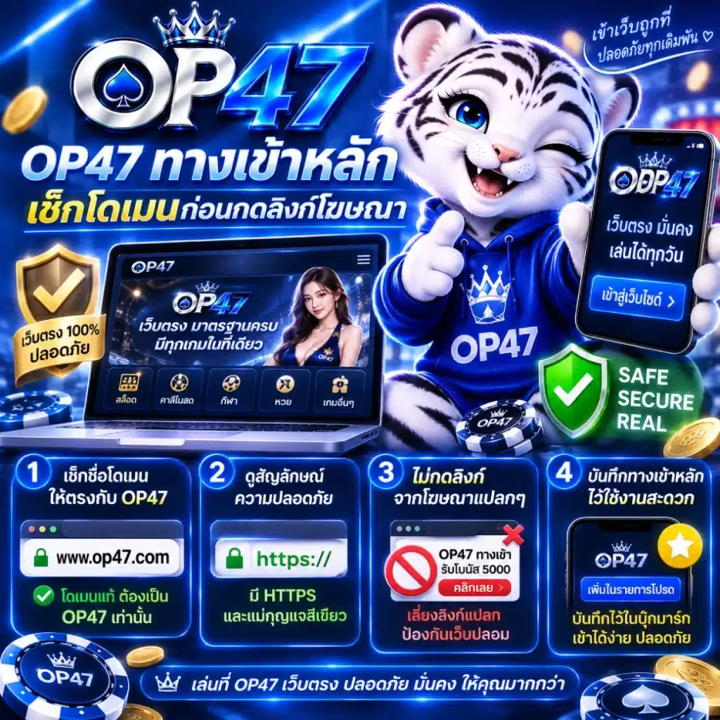 OP47 ทางเข้าหลัก เช็กโดเมนก่อนกดลิงก์โฆษณา