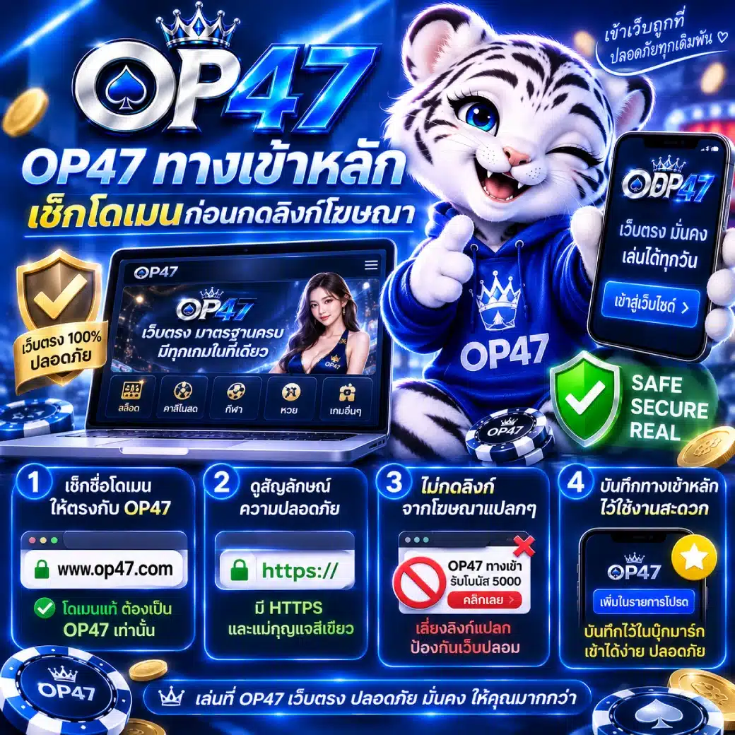 OP47 ทางเข้าหลัก เช็กโดเมนก่อนกดลิงก์โฆษณา